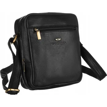 Kabelka Peterson kabelka přes rameno přírodní kůže černá