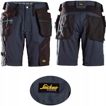 Pánské kraťasy Krátké kraťasy Snickers 6110 LiteWork 37,5 Granátová, velikost 56