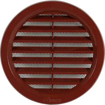 Větrací mřížka mřížka větrací kruhová VM 100 H hnědá se síťkou