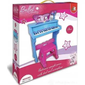 Hudební nástroj pro děti Elektronické piano s mikrofonem a stoličkou, 37 kláves