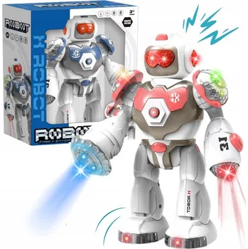 Robot Interaktivní robot Bigtoys bílo-červený 25 cm