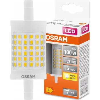 Žárovka LED žárovka Osram R7s 12W 1521lm 2700K 2,8x7,8 cm teplá bílá