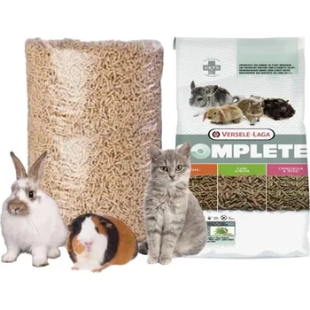 Podestýlka pro hlodavce EcoPellet Ekologická dřevěná podestýlka na pelety pro kočky, prasata a králíky 7l + VERSELE-LAGA Cavia Complete - Świnki Morskie 8kg