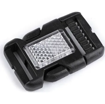 Knoflík Spona trojzubec s odrazkou - 25 mm (1ks)