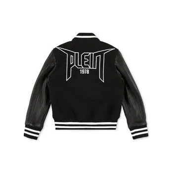 Moto bunda PHILIPP PLEIN Kožená bunda 5613 Černá Comfort Fit 10
