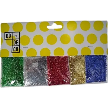 kreativní sada Sypký třpytky pro děti na kreativní tvoření, 5 barev