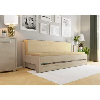 Postel Rozkládací postel Betka Dub Halifax bílý Bombay 24