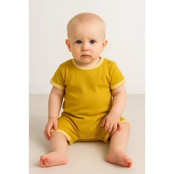 Dupačky FARMERS® Dětský letní bambusový overal Barva: Žlutá hořčice, Velikost: 104