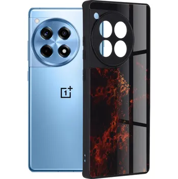 Pouzdro na mobilní telefon Techsuit Série Glaze OnePlus 12R Červená mlhovina