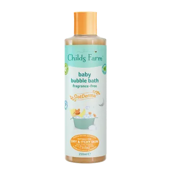 Koupelová pěna CHILDS FARM Baby Oat Derma Bublinková koupel bez parfemace, 250 ml;