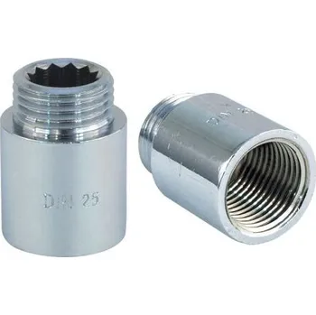 Gola sada prodloužení chrom 1/2" x25mm