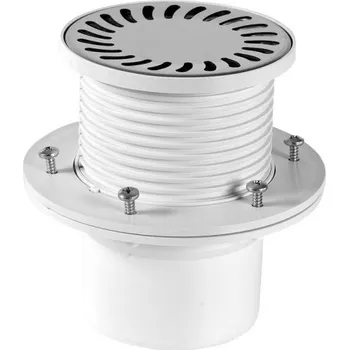 podlahová vpusť CHUDĚJ DN110 nerezová D137 s přírubou