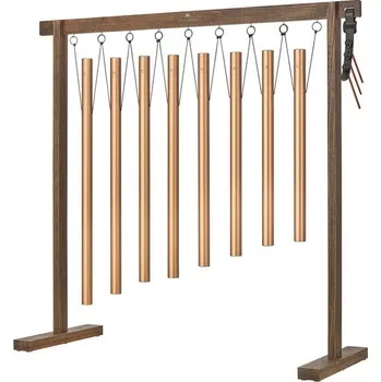 Meinl Sonic Energy SBTSETM 8-piece Sound Bath Tube Chime Set, 440 Hz