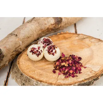 bomba do koupele Olejová šumivka do koupele - Růže