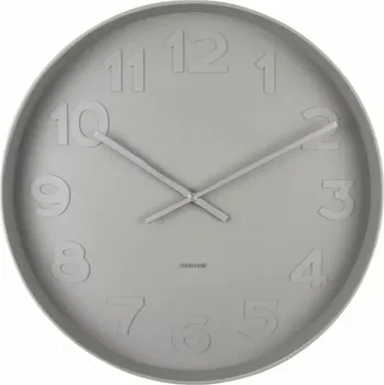 Hodiny Karlsson Nástěnné hodiny Mr. Grey 51 cm, světle šedé