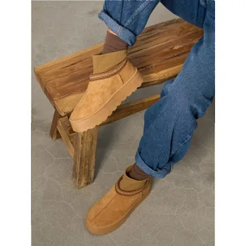 Dámská obuv Sinsay - Kotníkové boty z umělého semiše - hnědá - 171FW-82X - 171FW-82X-41