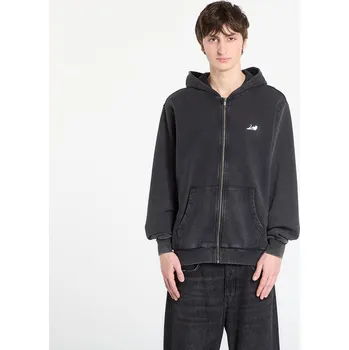 Pánská mikina Mikina RIPNDIP Castanza Zip Up Hoodie Black Vintage Wash XXL