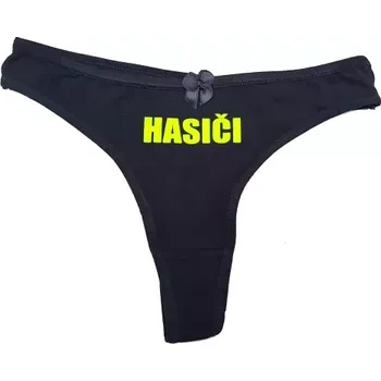 Kalhotky Dámská tanga s nápisem HASIČI - XL