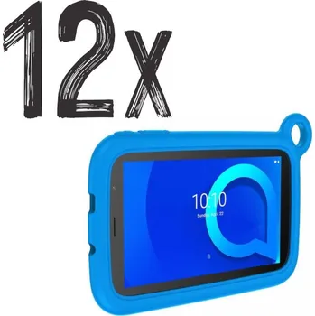 Tablet VÝHODNÁ SADA - 12x Tablet Alcatel oneT 7" Kids, modré pouzdro