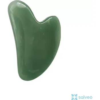 Masážní kámen Gua Sha kámen Horský nefrit tmavý 1 ks