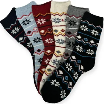 Dámské ponožky Vlněné termoponožky dámské ALPACA PB-493 - 3 páry - 35-38