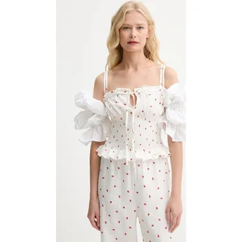 Dámská halenka Lněná halenka The Sleeper ALTP01C093N béžová 01X, vel. M