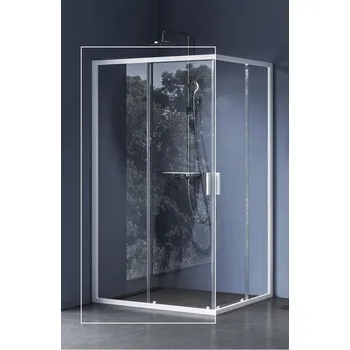 Ravak Blix II Sprchový kout 1/2 100 cm, Transparent, bílá matná 1XMA0E00Z1 NBLRV2K-100