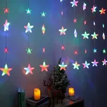 Světelný závěs hvězdy 350 cm barevný…