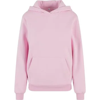 Dámská mikina Build Your Brand Hebká dámská mikina přes hlavu Fluffy - Jemně růžová | 3XL