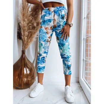 Dámské kalhoty casual FLOWER GARDEN UY1470 Barva: Nebeská, Velikost: ONE SIZE