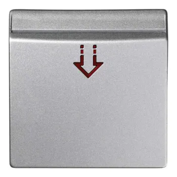 vypínač Kryt vypínače na kartu, Simon 82 82078-63, hliníková