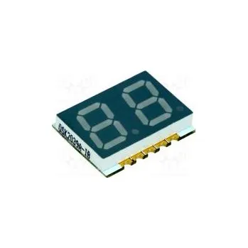 Dioda Zobrazovač LED SMD sedmisegmentový 10mm červená 4-15mcd