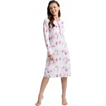Podprsenka Noční košile s orientálními květinami růžová XL Luna