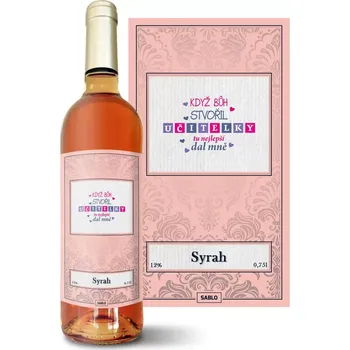 Víno Sablio Růžové víno Když Bůh stvořil učitelky: 0,75 l