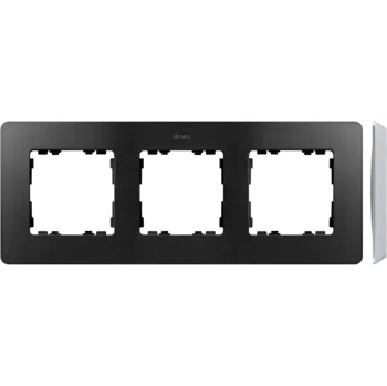 Rámeček 3 násobný, Simon 82 Detail Premium 8200630-238, grafitová / hliníková