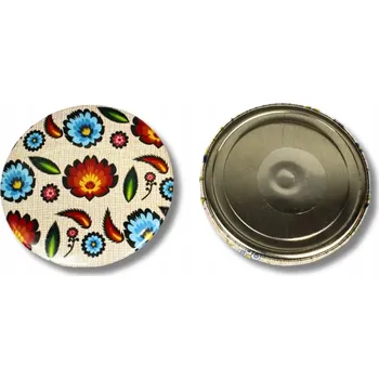 Obraz Magnet lidový motiv, květy z Łowicze, béžová