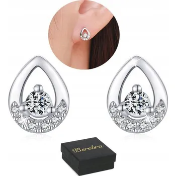 Náušnice Stříbrné náušnice RYZOST 925 Kapka STŘÍBRO Puzety Šroubovací Dámské