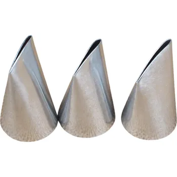 Váleček na těsto Sada 3 ks cukrářských zdobicích trysek na květiny Nerezové trysky 124K 125K 126K pro tvorbu okvětních lístků a dekorací