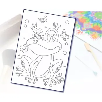 Šablona na pískování žabka A5