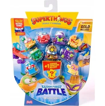 Figurka SuperThings Kazoom Power Battle – sada 10 figurek s 1 zlatou figurkou
