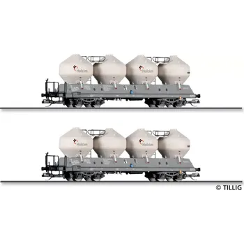 Modelová železnice Cementové vozy Holcim TT 2 kusy - Tillig 01118