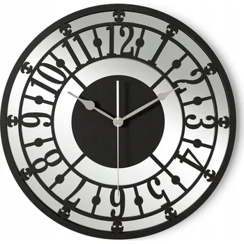 Hodiny Ozdobné nástěnné hodiny se zrcadlovým plexisklem, arabské číslice, mnoho barev, 40 cm