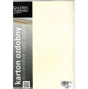 Barevný papír BRYSTOL OZDOBNÝ PAPÍR A4 krémový 220g - OZDOBNÝ KARTON - galeria papieru