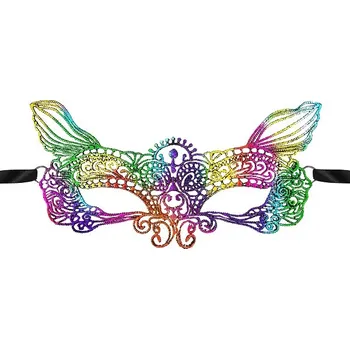 Karnevalová maska Maska benátská duhový vlk