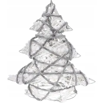 Vánoční dekorace Zářivý vánoční stromeček na baterie s LED světýlky, vánoční dekorace 30 cm