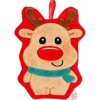 Vánoce Vánoční ručník s motivem Sob Červený 25 x 20 cm Vánoce