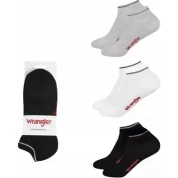 Pánské ponožky Kotníkové ponožky Ponožky Wrangler bílé černé šedé dámské pánské 39-42 3 kusy v balení 611