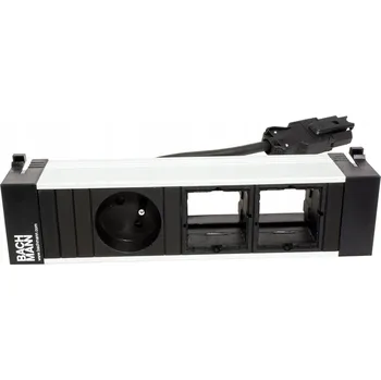 Elektrická zásuvka Elektrická Zásuvka s kabelem Bachmann, stříbrná