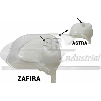 Chladič motoru Vyrovnávací nádoba, chladicí kapalina, 67400