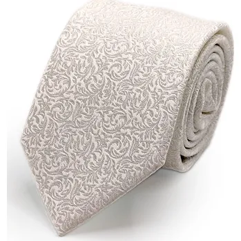 Kravata Prodloužená Kravata Carlo Cardini - smetanová